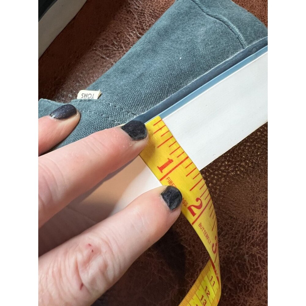 Toms Women's Alpargata Boardwalk faded Grey Canvas Slip-On Shoes Size 11 - Picture 2 of 7